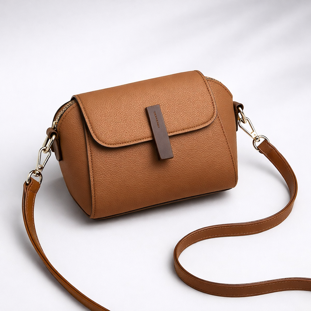 MINI FLAP CROSSBODY BROWN
