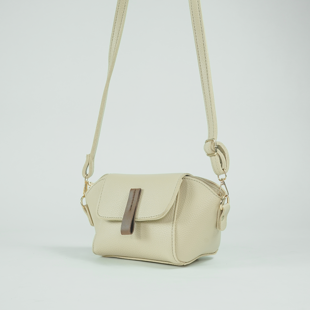 MINI FLAP CROSSBODY BEIGE